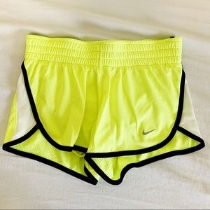 Neon Yellow Nike Running Shorts
